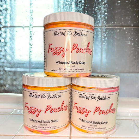Fuzzy Peaches whipped soap