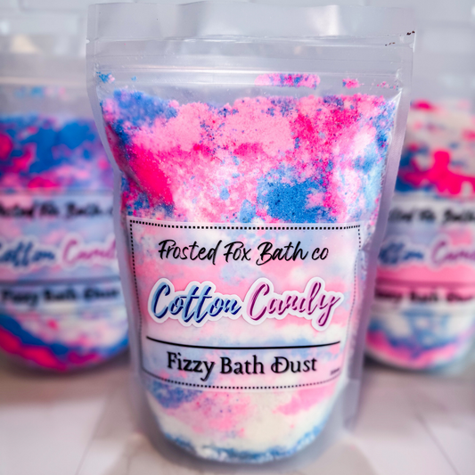 Cotton Candy fizzy bath dust