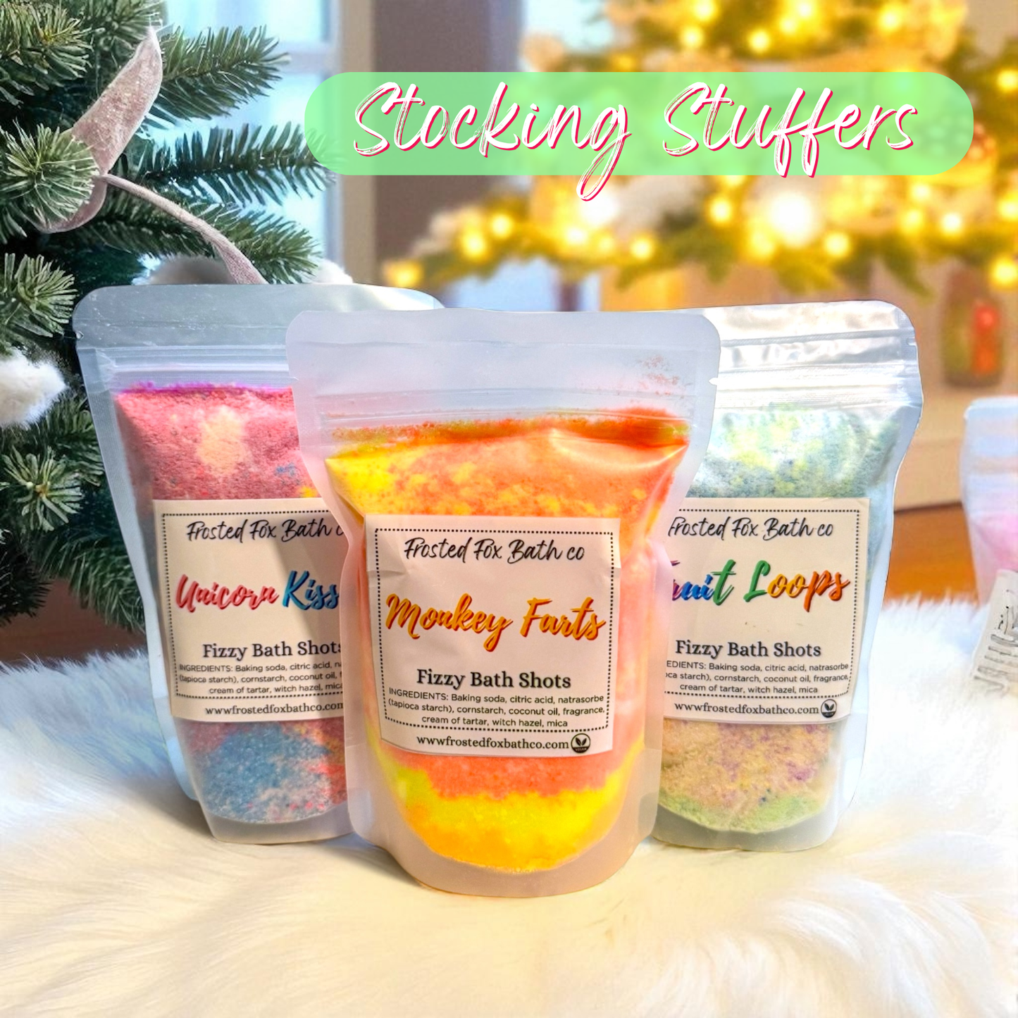 Fizzy Bath Shots - Stocking Stuffers