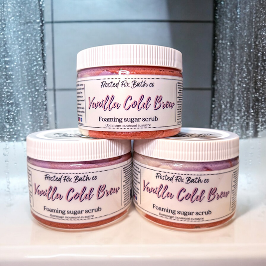 Vanilla Cold Brew Foaming Sugar Scrub