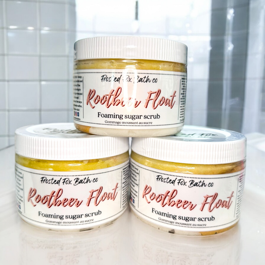 Rootbeer Float foaming sugar scrub