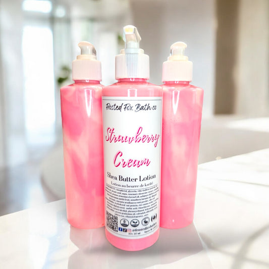Strawberry cream Shea butter lotion