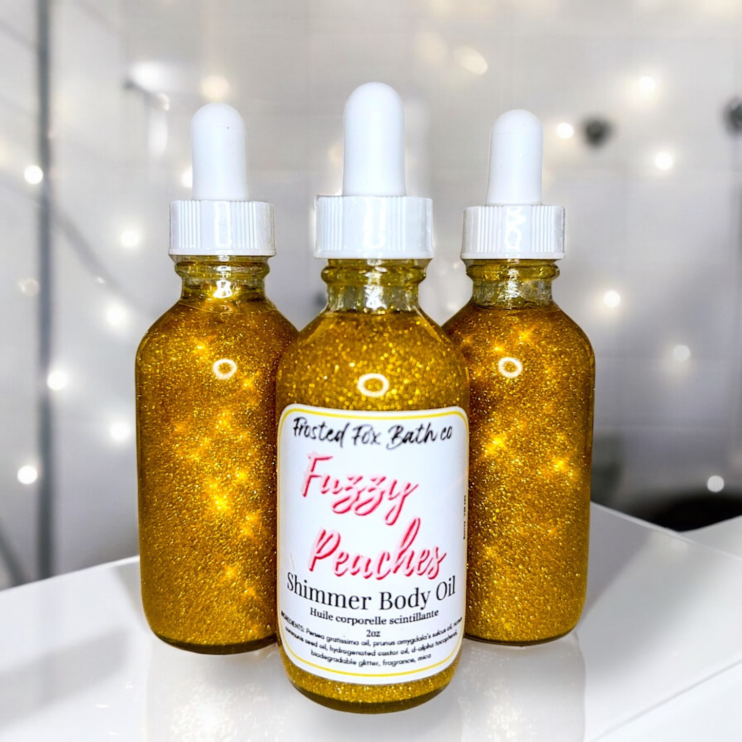 Fuzzy Peaches Shimmer body oil