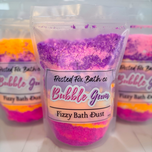 Bubble Gum fizzy bath dust