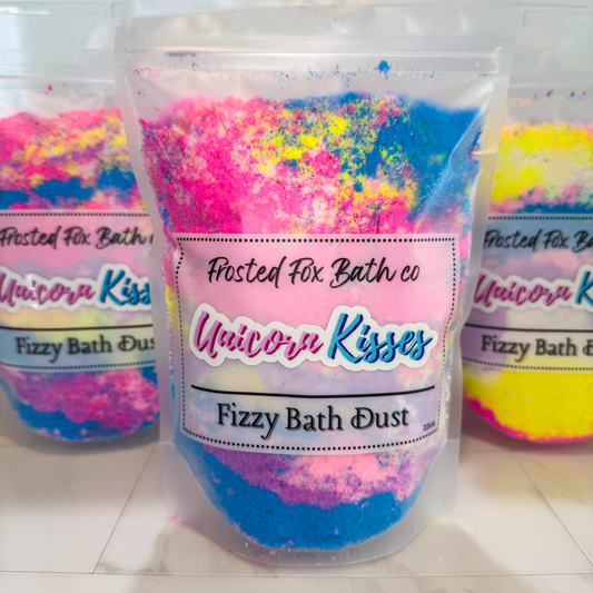 Unicorn Kisses fizzy bath dust