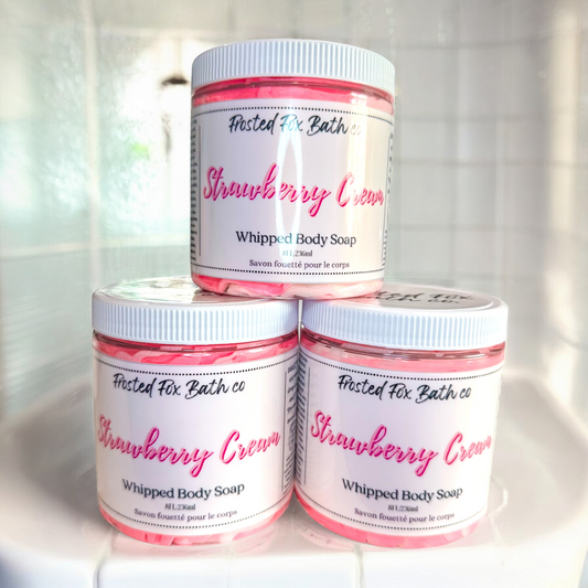 Strawberry Cream whipped soap