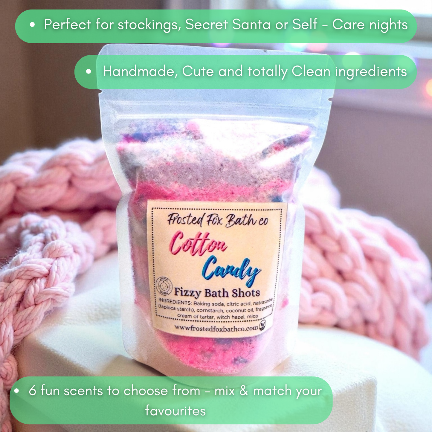 Fizzy Bath Shots - Stocking Stuffers