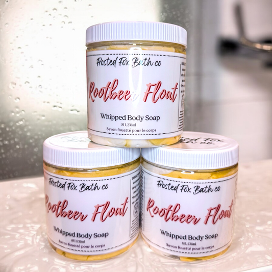 Rootbeer Float whipped soap