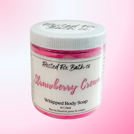 Strawberry Cream whipped soap