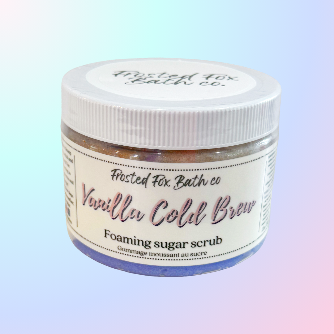 Vanilla Cold Brew Foaming Sugar Scrub