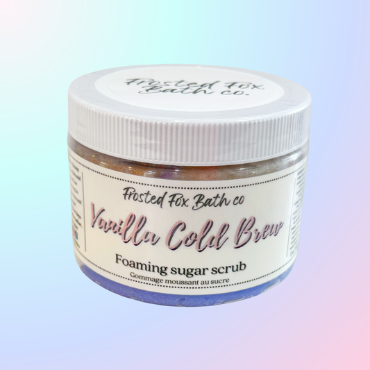 Vanilla Cold Brew Foaming Sugar Scrub